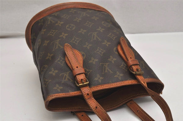 Authentic Louis Vuitton Monogram Bucket PM Shoulder Tote Bag Old Model LV 0298K