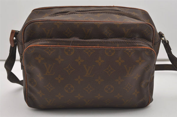 Authentic Louis Vuitton Monogram Nile Shoulder Cross Body Bag Old Model LV 0299J