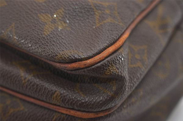 Authentic Louis Vuitton Monogram Nile Shoulder Cross Body Bag Old Model LV 0299J