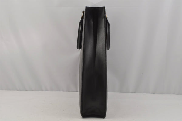 Authentic Louis Vuitton Epi Leather Sac Plat Hand Bag M59082 Black LV Junk 0300J