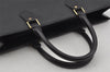 Authentic Louis Vuitton Epi Leather Sac Plat Hand Bag M59082 Black LV Junk 0300J
