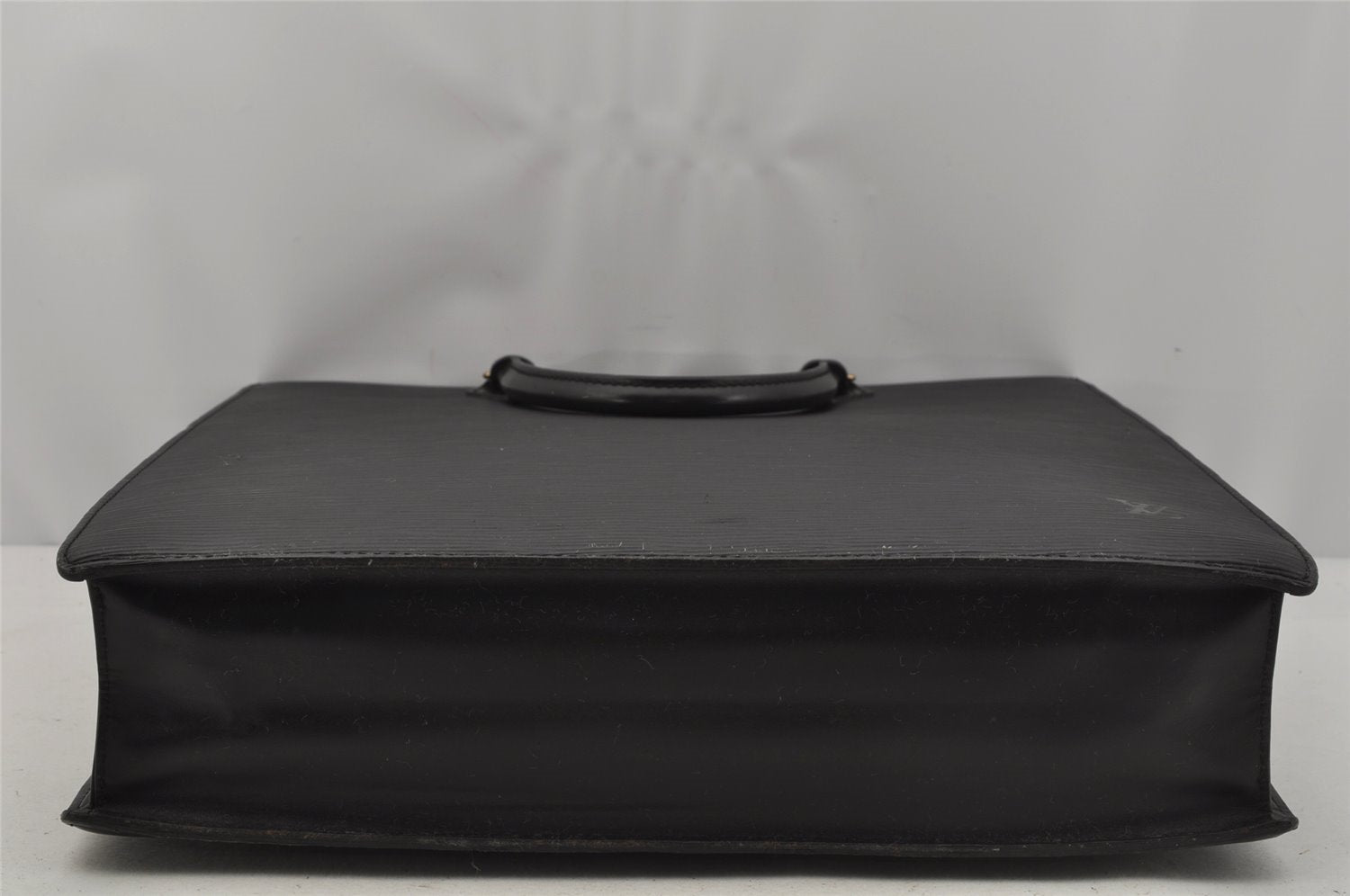 Authentic Louis Vuitton Epi Leather Sac Plat Hand Bag M59082 Black LV Junk 0300J