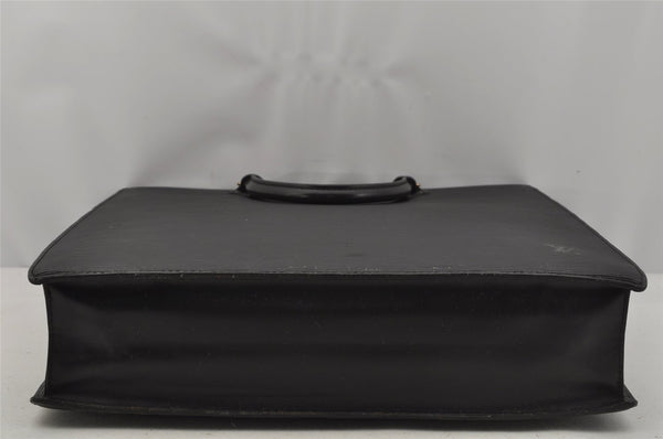 Authentic Louis Vuitton Epi Leather Sac Plat Hand Bag M59082 Black LV Junk 0300J