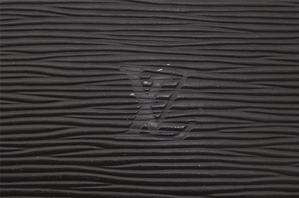 Authentic Louis Vuitton Epi Leather Sac Plat Hand Bag M59082 Black LV Junk 0300J