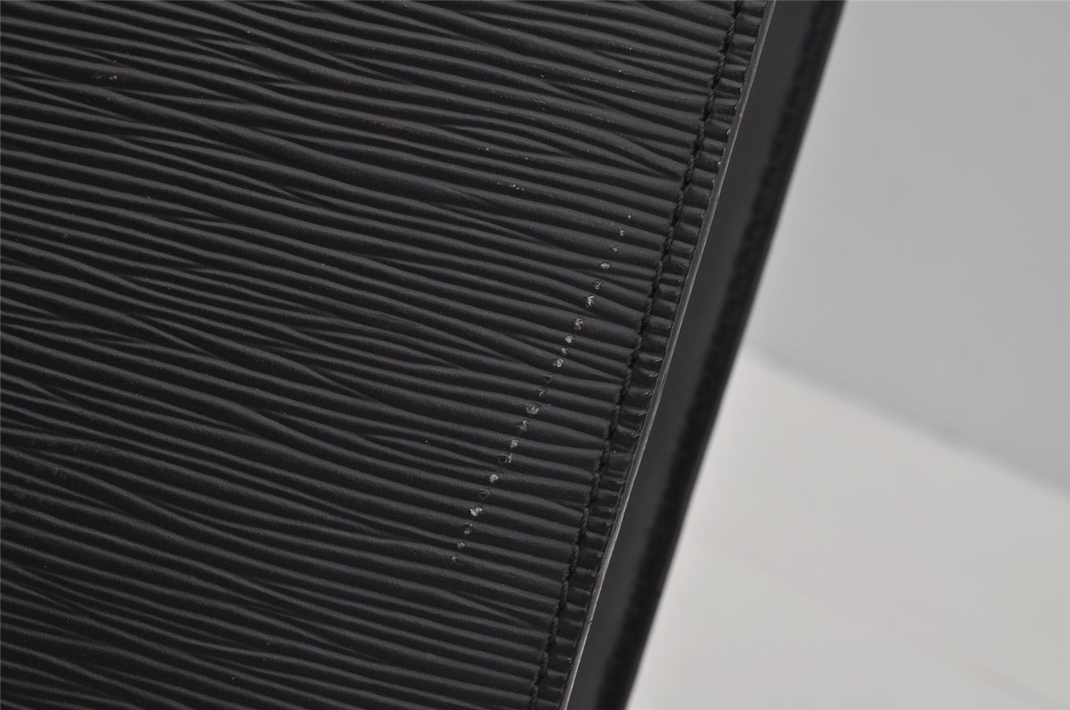 Authentic Louis Vuitton Epi Leather Sac Plat Hand Bag M59082 Black LV Junk 0300J