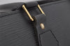 Authentic Louis Vuitton Epi Leather Sac Plat Hand Bag M59082 Black LV Junk 0300J