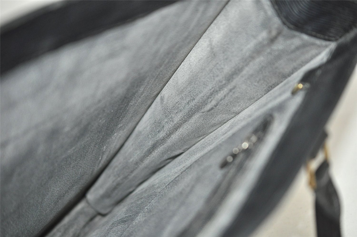 Authentic Louis Vuitton Epi Leather Sac Plat Hand Bag M59082 Black LV Junk 0300J