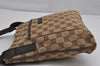 Authentic GUCCI Shoulder Cross Body Bag GG Canvas Leather 122793 Brown 0300K
