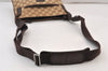 Authentic GUCCI Shoulder Cross Body Bag GG Canvas Leather 122793 Brown 0300K