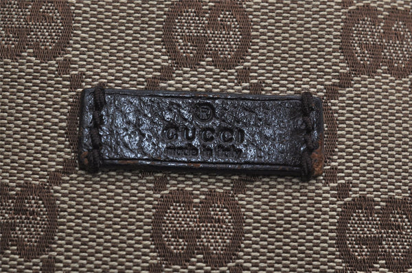Authentic GUCCI Shoulder Cross Body Bag GG Canvas Leather 122793 Brown 0300K