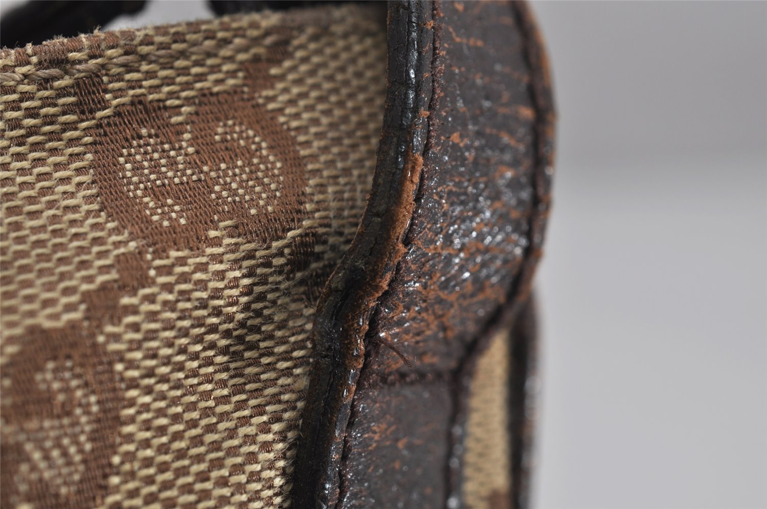 Authentic GUCCI Shoulder Cross Body Bag GG Canvas Leather 122793 Brown 0300K