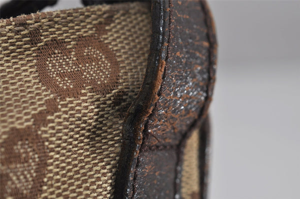 Authentic GUCCI Shoulder Cross Body Bag GG Canvas Leather 122793 Brown 0300K