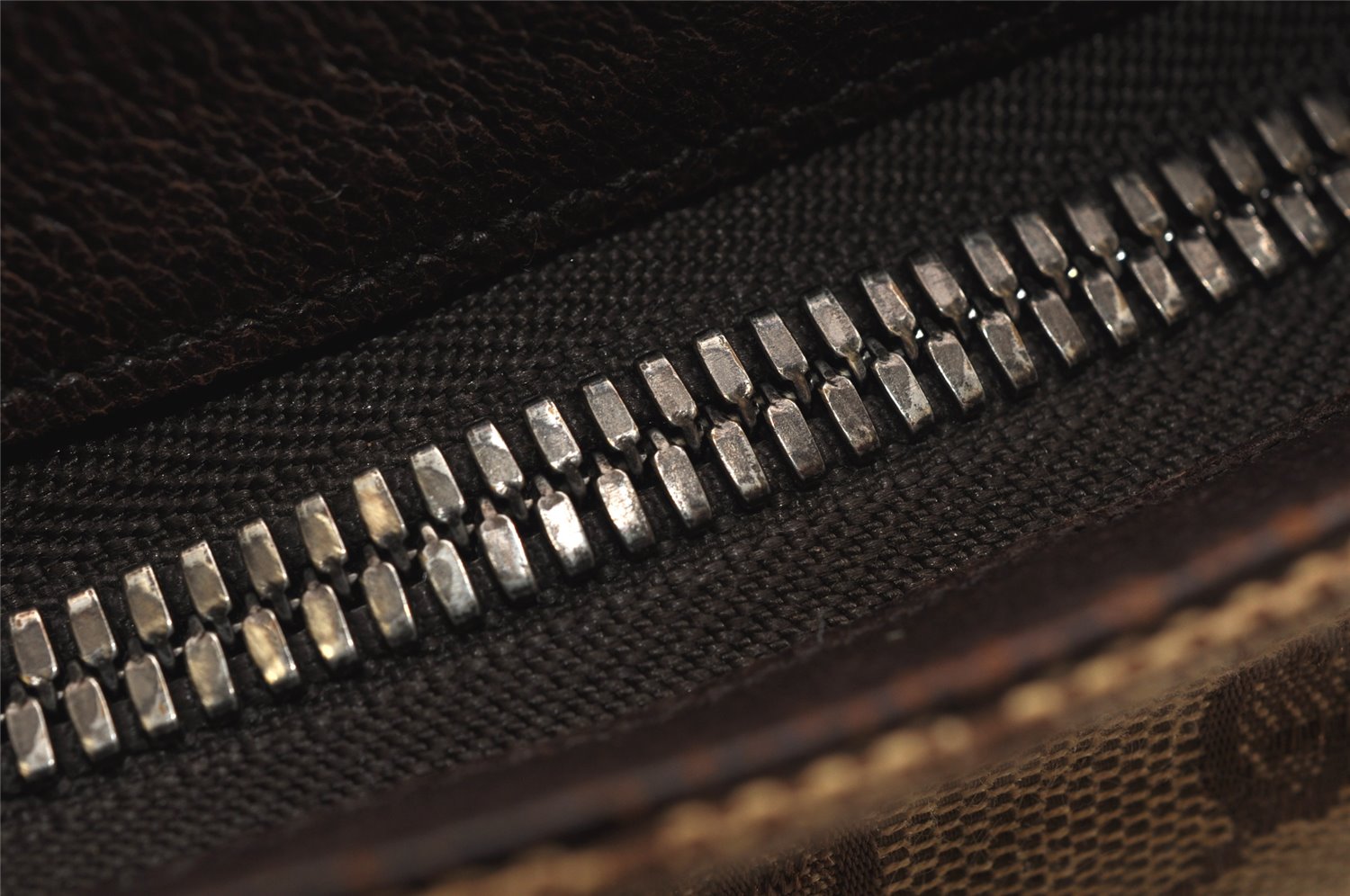 Authentic GUCCI Shoulder Cross Body Bag GG Canvas Leather 122793 Brown 0300K