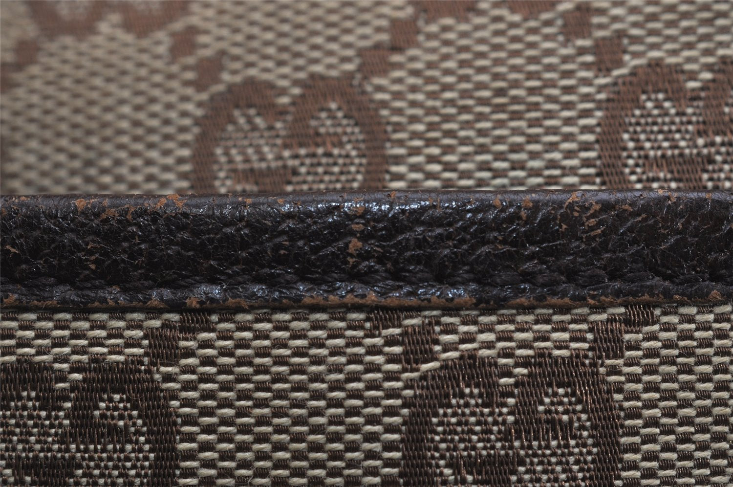 Authentic GUCCI Shoulder Cross Body Bag GG Canvas Leather 122793 Brown 0300K