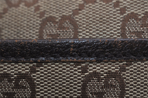 Authentic GUCCI Shoulder Cross Body Bag GG Canvas Leather 122793 Brown 0300K