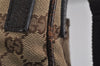 Authentic GUCCI Shoulder Cross Body Bag GG Canvas Leather 122793 Brown 0300K