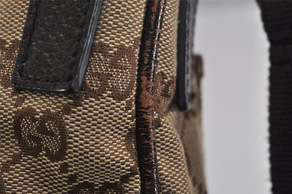 Authentic GUCCI Shoulder Cross Body Bag GG Canvas Leather 122793 Brown 0300K