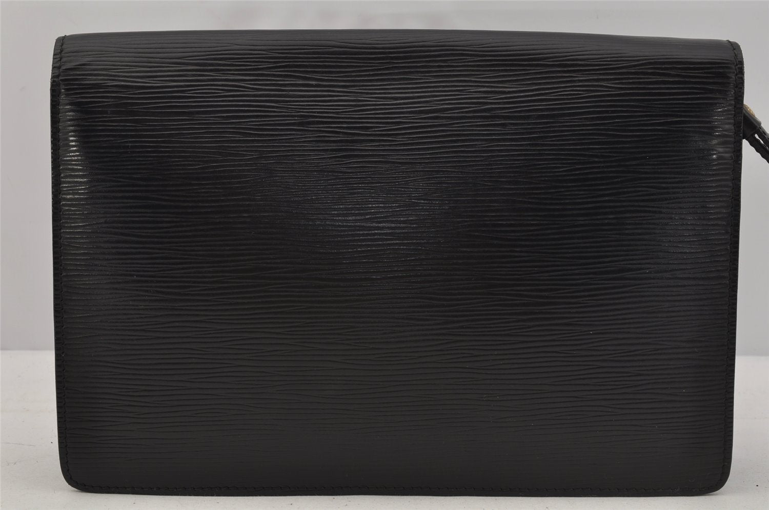 Authentic Louis Vuitton Epi Sellier Dragonne Clutch Bag Black M52612 LV 0301J