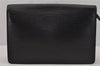 Authentic Louis Vuitton Epi Sellier Dragonne Clutch Bag Black M52612 LV 0301J