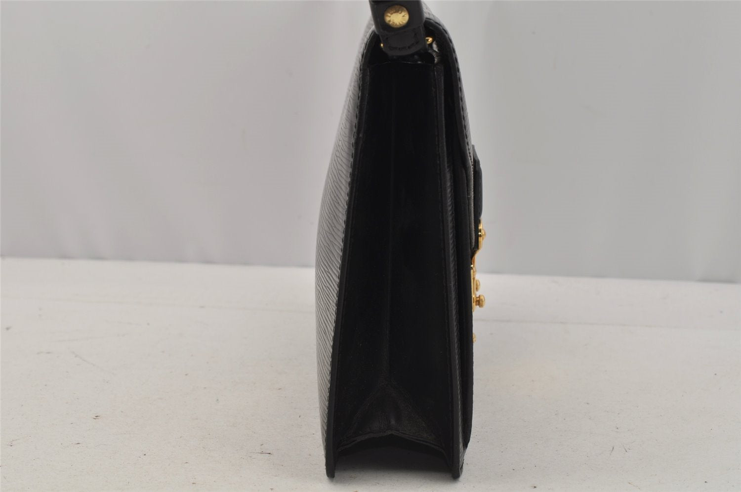 Authentic Louis Vuitton Epi Sellier Dragonne Clutch Bag Black M52612 LV 0301J