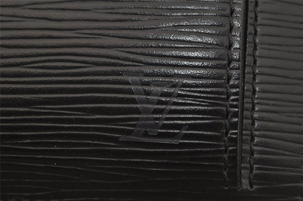Authentic Louis Vuitton Epi Sellier Dragonne Clutch Bag Black M52612 LV 0301J