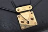 Authentic Louis Vuitton Epi Sellier Dragonne Clutch Bag Black M52612 LV 0301J