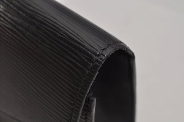 Authentic Louis Vuitton Epi Sellier Dragonne Clutch Bag Black M52612 LV 0301J