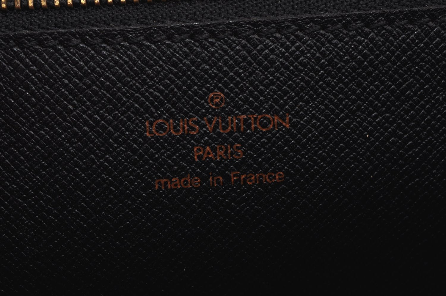 Authentic Louis Vuitton Epi Sellier Dragonne Clutch Bag Black M52612 LV 0301J