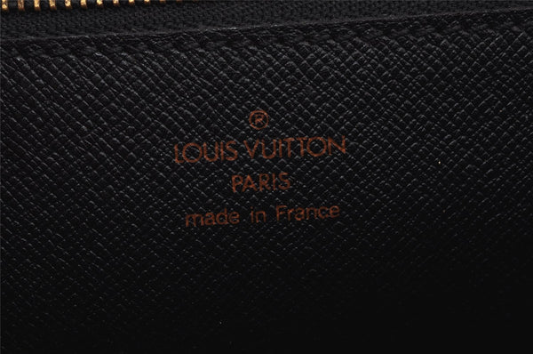 Authentic Louis Vuitton Epi Sellier Dragonne Clutch Bag Black M52612 LV 0301J