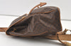 Authentic CELINE Macadam Blason Pattern Backpack Purse PVC Leather Brown 0301K