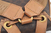 Authentic CELINE Macadam Blason Pattern Backpack Purse PVC Leather Brown 0301K