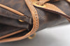 Authentic CELINE Macadam Blason Pattern Backpack Purse PVC Leather Brown 0301K
