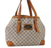 Authentic Louis Vuitton Damier Azur Hampstead MM N51206 Shoulder Tote Bag 0302J