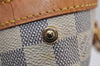 Authentic Louis Vuitton Damier Azur Hampstead MM N51206 Shoulder Tote Bag 0302J