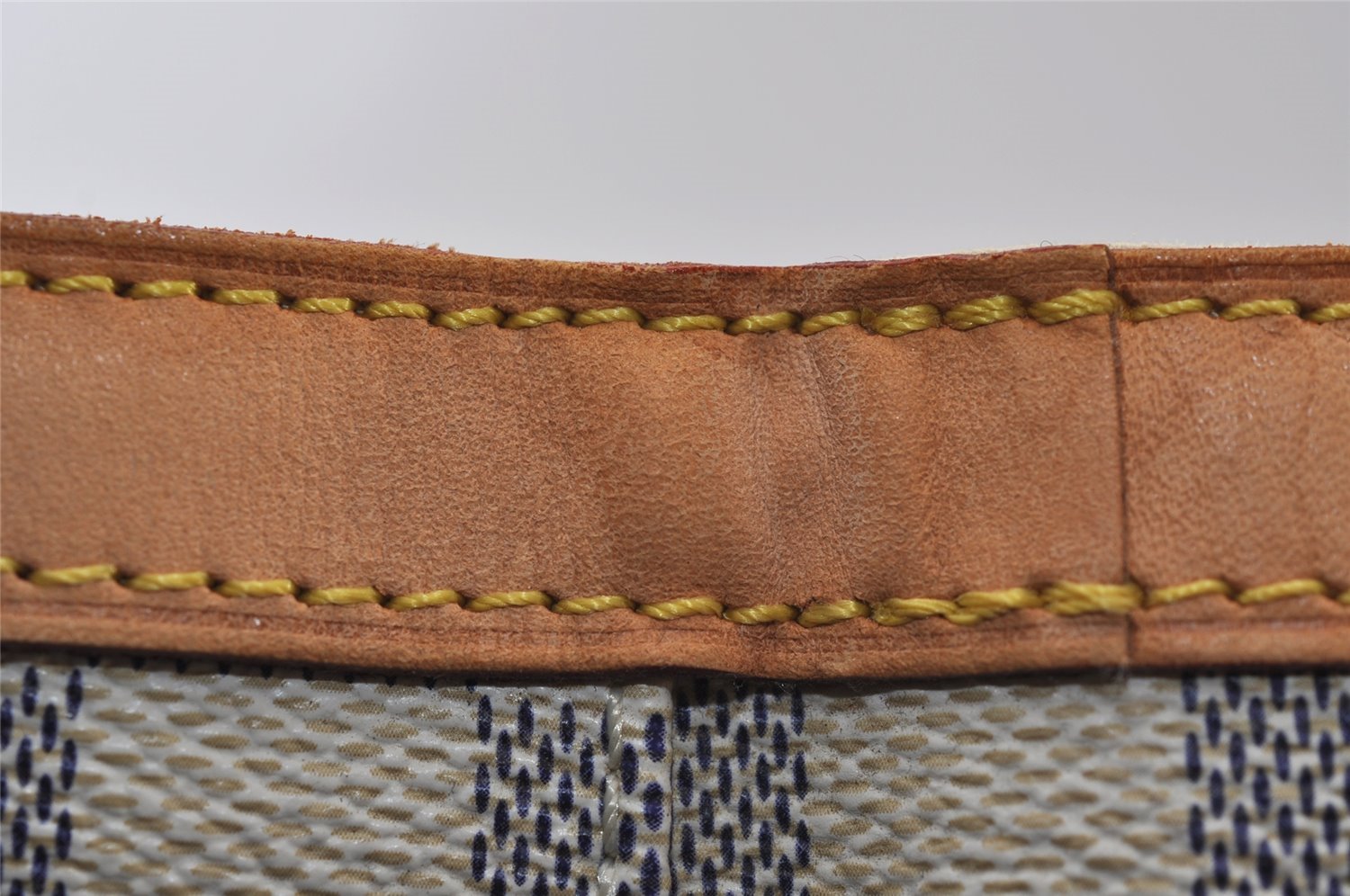 Authentic Louis Vuitton Damier Azur Hampstead MM N51206 Shoulder Tote Bag 0302J