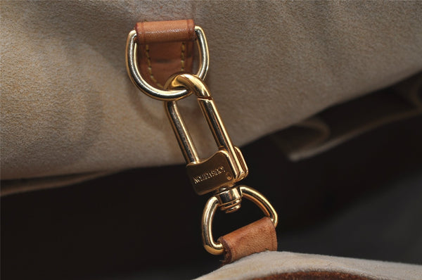 Authentic Louis Vuitton Damier Azur Hampstead MM N51206 Shoulder Tote Bag 0302J