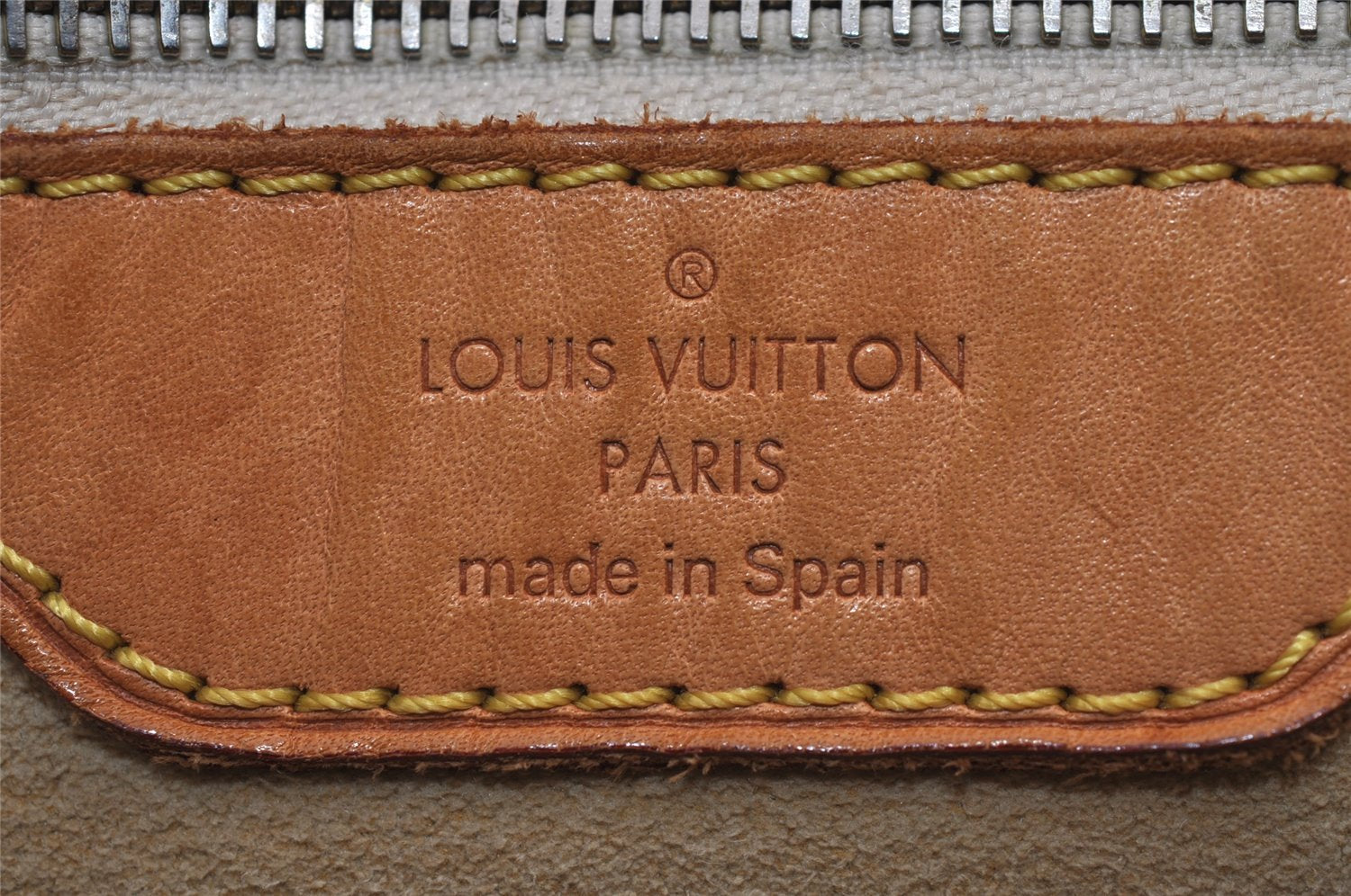 Authentic Louis Vuitton Damier Azur Hampstead MM N51206 Shoulder Tote Bag 0302J