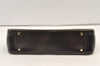 Authentic Salvatore Ferragamo Vintage Gancini Leather Hand Bag Purse Brown 0302K