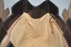 Authentic Salvatore Ferragamo Vintage Gancini Leather Hand Bag Purse Brown 0302K