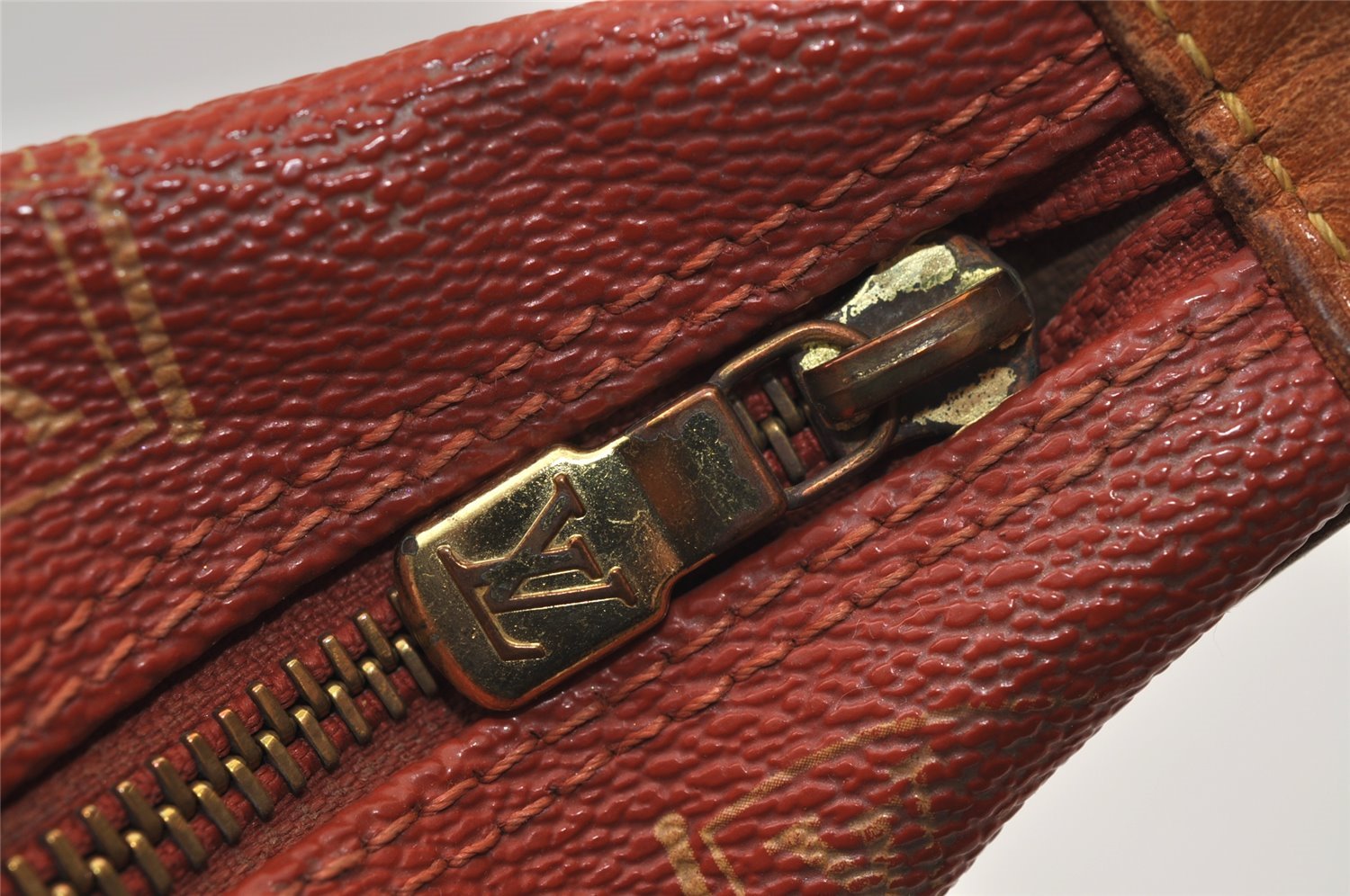 Authentic Louis Vuitton Cup Le Touquet Shoulder Bag Orange M80027 Junk 0303J