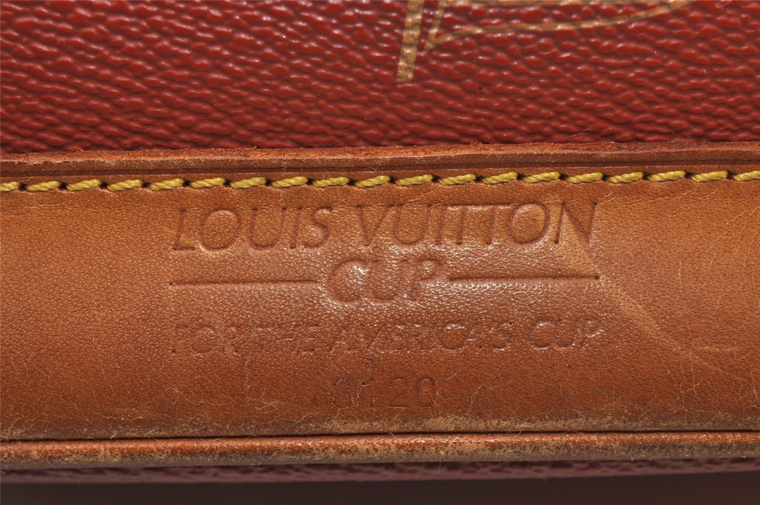 Authentic Louis Vuitton Cup Le Touquet Shoulder Bag Orange M80027 Junk 0303J