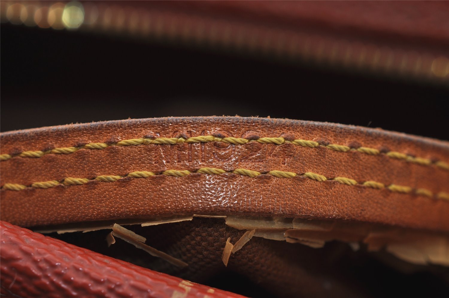 Authentic Louis Vuitton Cup Le Touquet Shoulder Bag Orange M80027 Junk 0303J