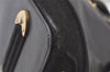 Authentic Christian Dior Shoulder Hand Bag Leather Suede Black CD 0304J
