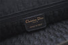 Authentic Christian Dior Shoulder Hand Bag Leather Suede Black CD 0304J