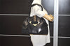 Authentic Christian Dior Shoulder Hand Bag Leather Suede Black CD 0304J