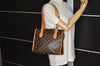 Authentic Louis Vuitton Monogram Popincourt Haut Shoulder Bag M40007 LV 0304K