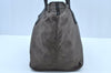Authentic PRADA Nylon Tessuto Leather Shoulder Tote Bag Brown 0305H