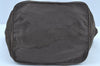 Authentic PRADA Nylon Tessuto Leather Shoulder Tote Bag Brown 0305H