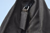 Authentic PRADA Nylon Tessuto Leather Shoulder Tote Bag Brown 0305H