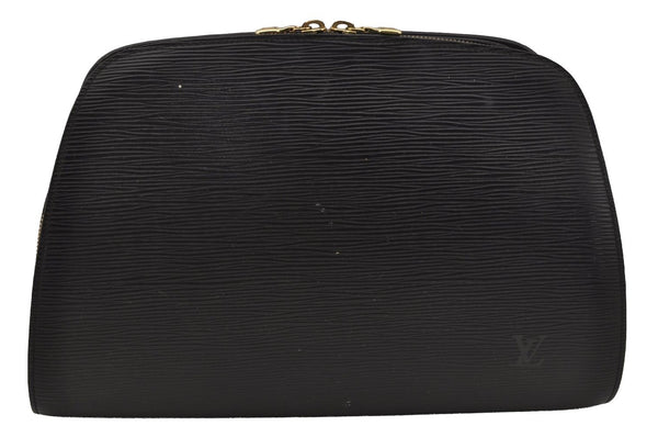 Authentic Louis Vuitton Epi Dauphine GM Pouch Clutch Bag Black M48432 Junk 0305J